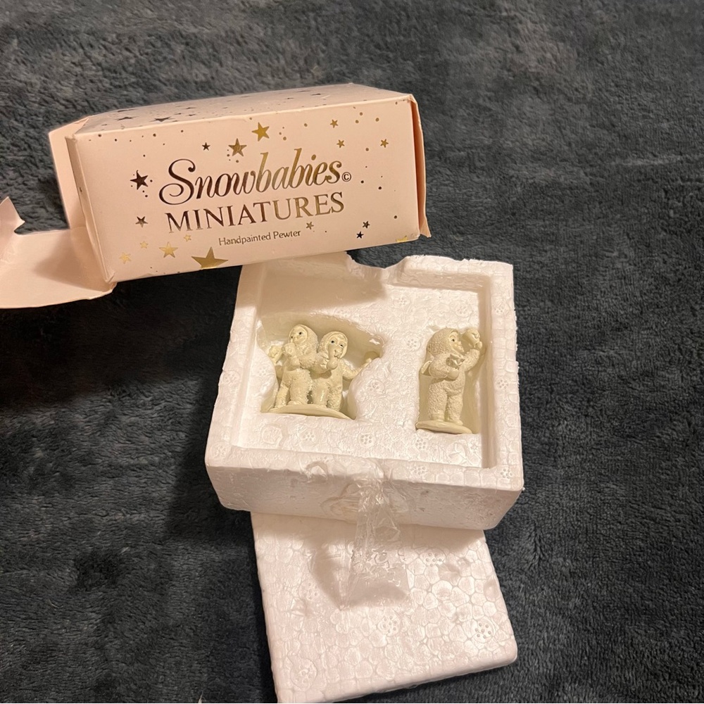 NWT Snowbabies Miniature Handpainted Figurines
